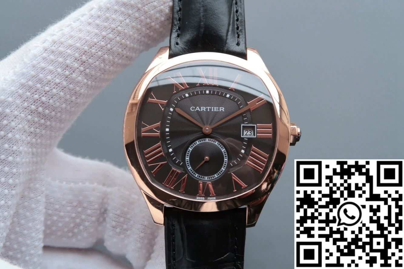 Drive De Cartier WGNM0004 V6 Factory Rose Gold Grey Dial Sustainable 1402