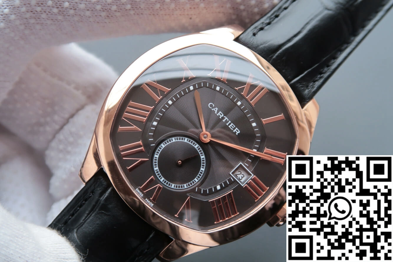 Drive De Cartier WGNM0004 V6 Factory Rose Gold Grey Dial Sustainable 1402