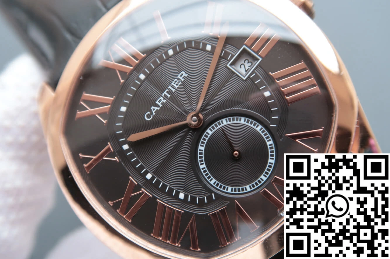 Drive De Cartier WGNM0004 V6 Factory Rose Gold Grey Dial Sustainable 1402