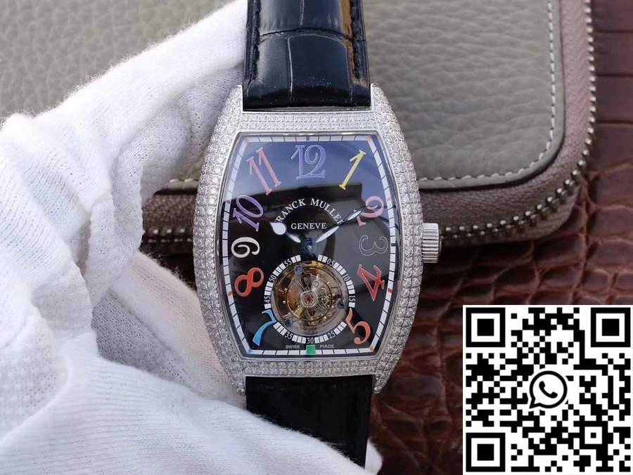 Premium Franck Muller Crazy Color Dreams Tourbillon 8880 Black Dial 1703