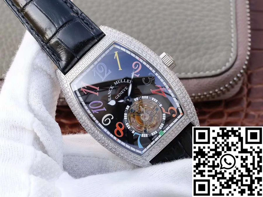Premium Franck Muller Crazy Color Dreams Tourbillon 8880 Black Dial 1703