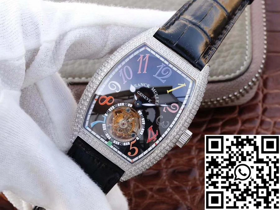 Premium Franck Muller Crazy Color Dreams Tourbillon 8880 Black Dial 1703