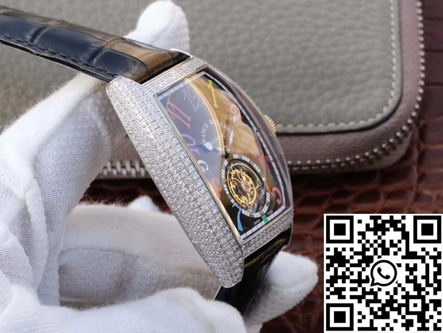 Premium Franck Muller Crazy Color Dreams Tourbillon 8880 Black Dial 1703