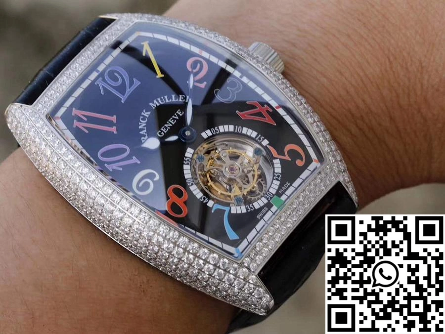 Premium Franck Muller Crazy Color Dreams Tourbillon 8880 Black Dial 1703