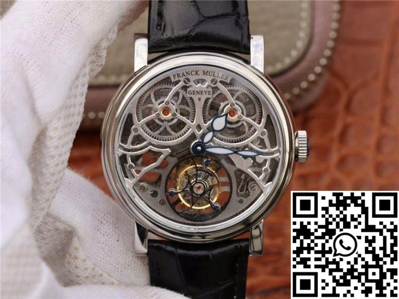 Franck Muller Giga Tourbillon 7048 T G SQT BR Silver Skeleton Dial Minimalist 1709