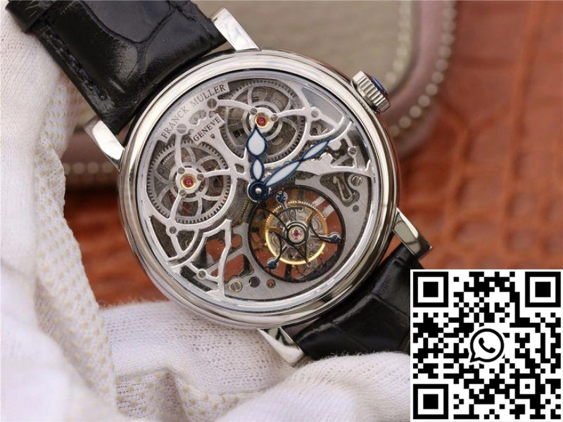 Franck Muller Giga Tourbillon 7048 T G SQT BR Silver Skeleton Dial Minimalist 1709