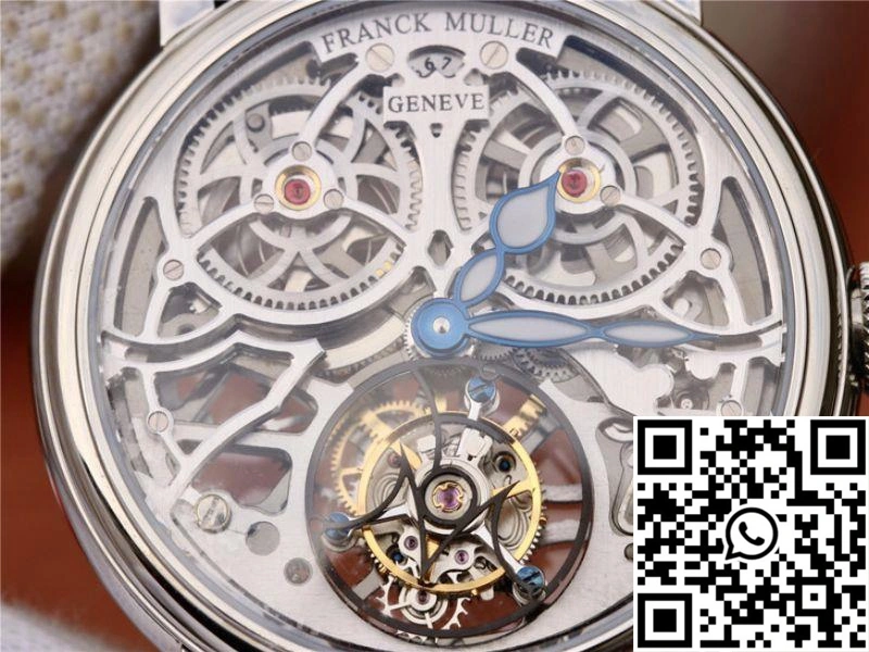 Franck Muller Giga Tourbillon 7048 T G SQT BR Silver Skeleton Dial Minimalist 1709