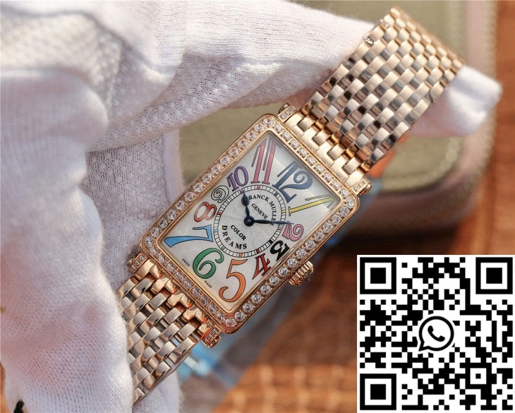Franck Muller LONG ISLAND 952 Ladies ABF Factory Rose Gold With Diamonds Cozy 1712