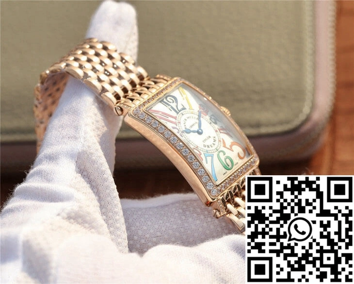 Franck Muller LONG ISLAND 952 Ladies ABF Factory Rose Gold With Diamonds Cozy 1712