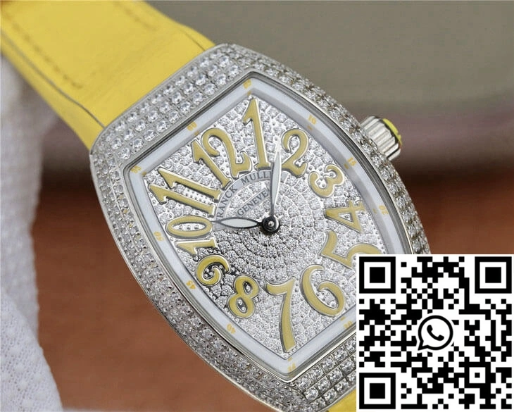 Affordable Franck Muller Vanguard Ladies ABF Factory Cowhide Strap 1725