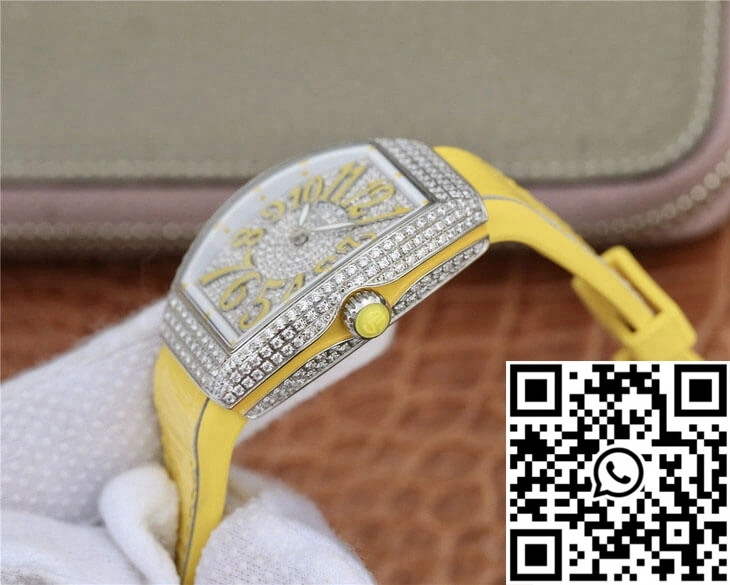 Affordable Franck Muller Vanguard Ladies ABF Factory Cowhide Strap 1725