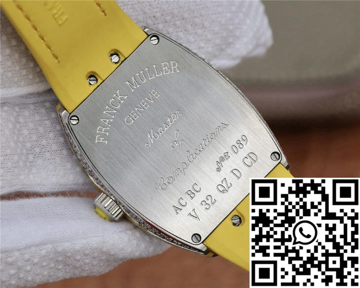 Affordable Franck Muller Vanguard Ladies ABF Factory Cowhide Strap 1725