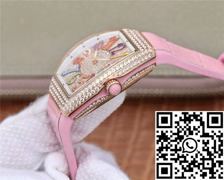 EasyMatch Franck Muller Vanguard Ladies ABF Factory Rose Gold Diamond-set Dial 1730