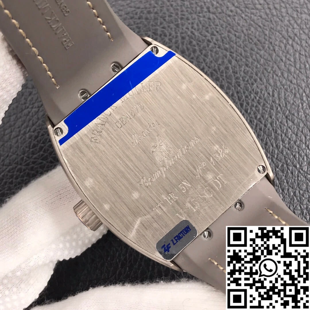 Durable Franck Muller Vanguard V 45 SC DT TT BR 5N ZF Factory Titanium Metal 1717