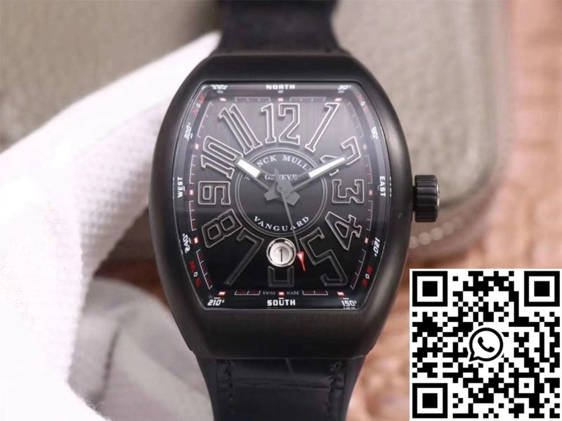 Fashionable Franck Muller Vanguard V 45 SC DT TT NR BR TT ZF Factory Black Dial 1718