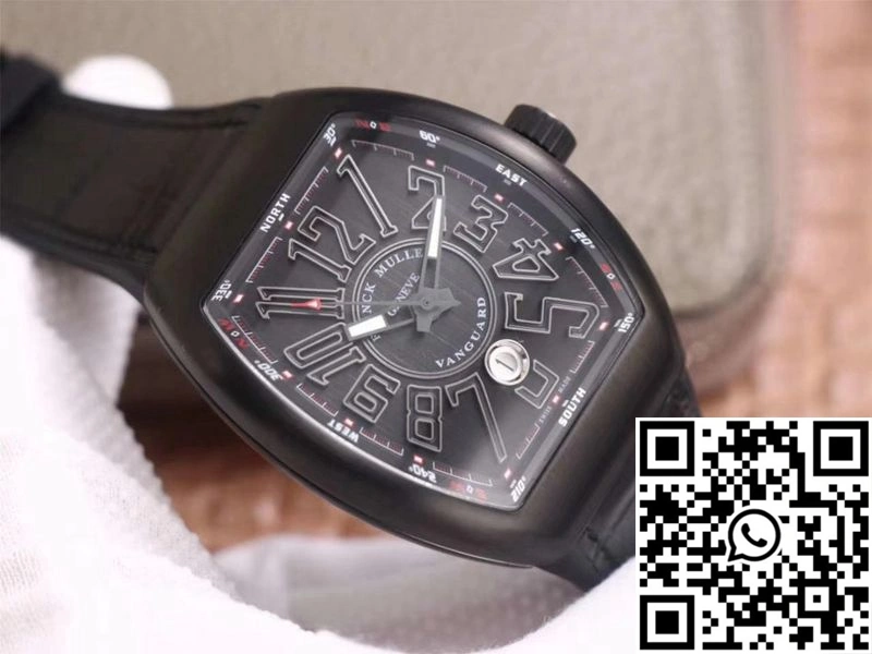 Fashionable Franck Muller Vanguard V 45 SC DT TT NR BR TT ZF Factory Black Dial 1718