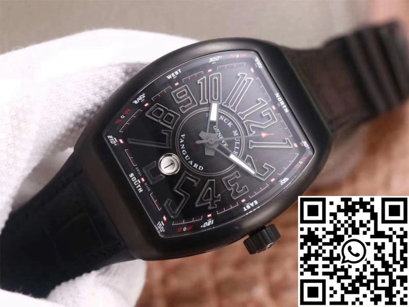 Fashionable Franck Muller Vanguard V 45 SC DT TT NR BR TT ZF Factory Black Dial 1718