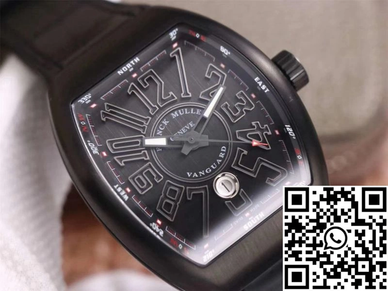 Fashionable Franck Muller Vanguard V 45 SC DT TT NR BR TT ZF Factory Black Dial 1718