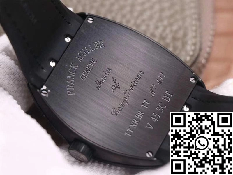 Fashionable Franck Muller Vanguard V 45 SC DT TT NR BR TT ZF Factory Black Dial 1718