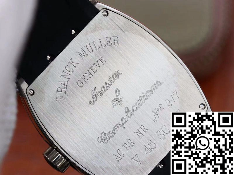 Franck Muller Vanguard V45-04 Black Leather Strap Black Dial FreshLook 1716