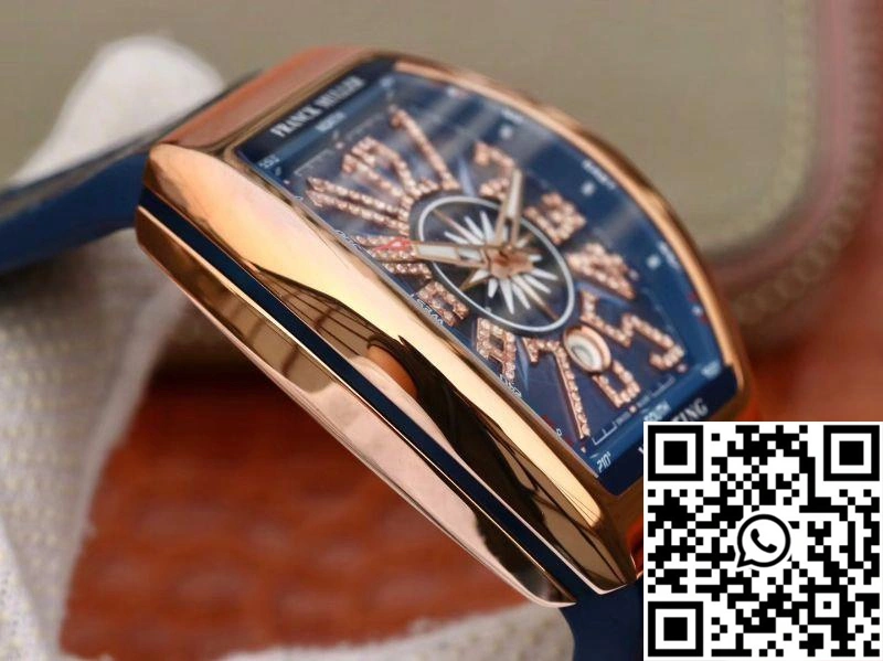 Franck Muller Vanguard V45 25th Anniversary Blue Dial RelaxedFit 1734