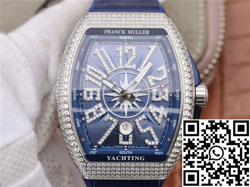 Franck Muller Vanguard V45.SC.DT.AC.BL Blue Dial WaterResistant 1723