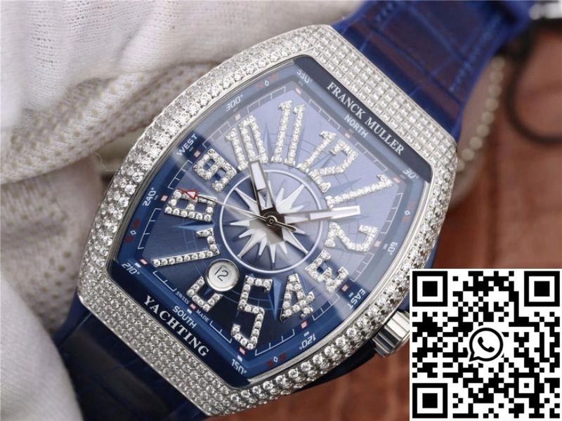 Franck Muller Vanguard V45.SC.DT.AC.BL Blue Dial WaterResistant 1723