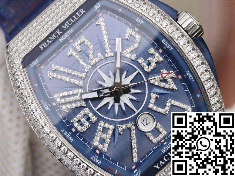 Franck Muller Vanguard V45.SC.DT.AC.BL Blue Dial WaterResistant 1723