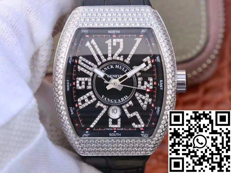 Unique Franck Muller Vanguard V45.SC.DT.D.NBR.CD.5N.NR Black Dial 1721