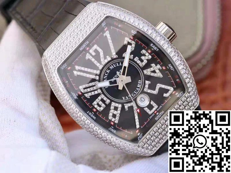 Unique Franck Muller Vanguard V45.SC.DT.D.NBR.CD.5N.NR Black Dial 1721