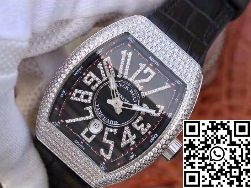 Unique Franck Muller Vanguard V45.SC.DT.D.NBR.CD.5N.NR Black Dial 1721