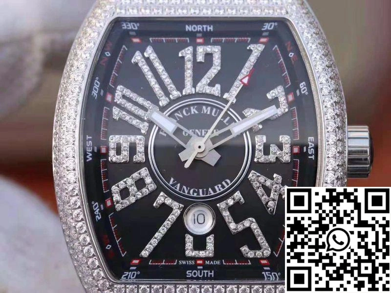 Unique Franck Muller Vanguard V45.SC.DT.D.NBR.CD.5N.NR Black Dial 1721