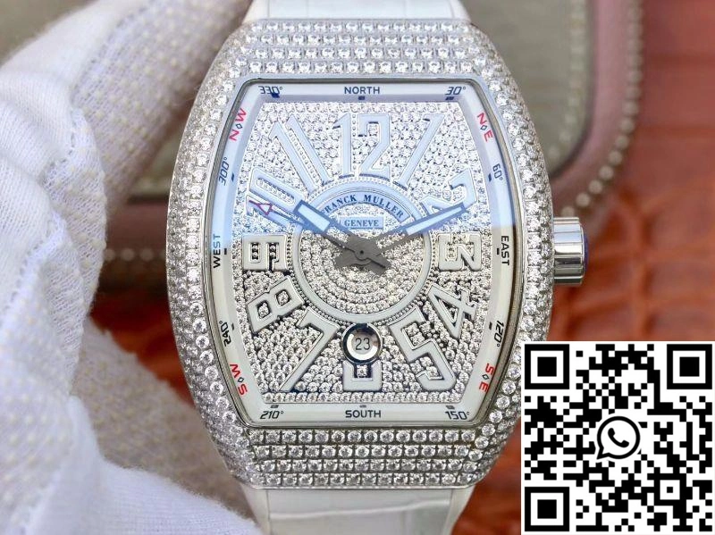 Franck Muller Vanguard V45.SC.DT.D.NBR.CD.5N.NR Diamond Dial Casual 1728