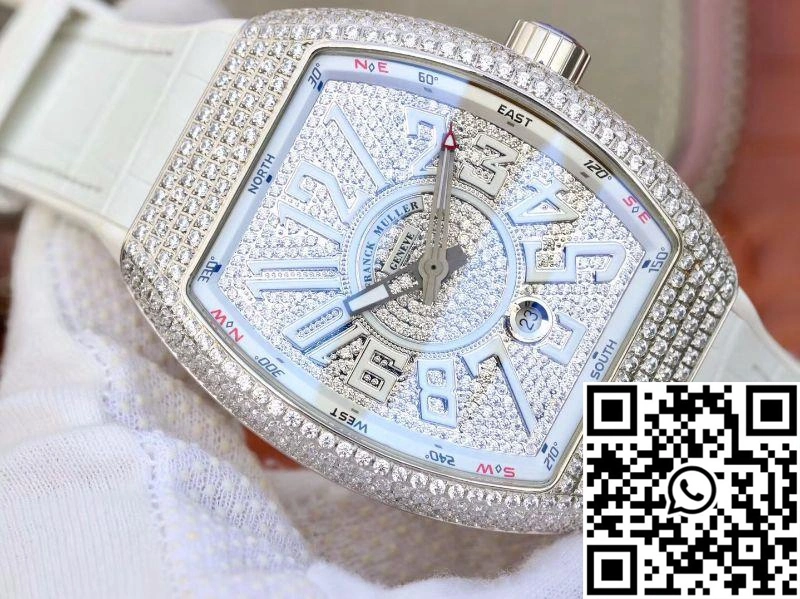 Franck Muller Vanguard V45.SC.DT.D.NBR.CD.5N.NR Diamond Dial Casual 1728