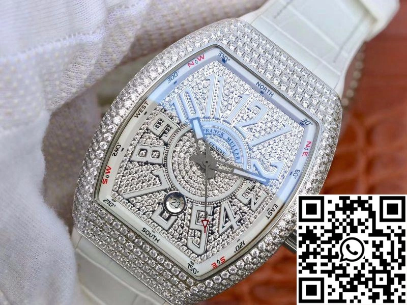 Franck Muller Vanguard V45.SC.DT.D.NBR.CD.5N.NR Diamond Dial Casual 1728