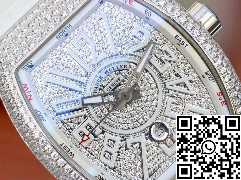 Franck Muller Vanguard V45.SC.DT.D.NBR.CD.5N.NR Diamond Dial Casual 1728