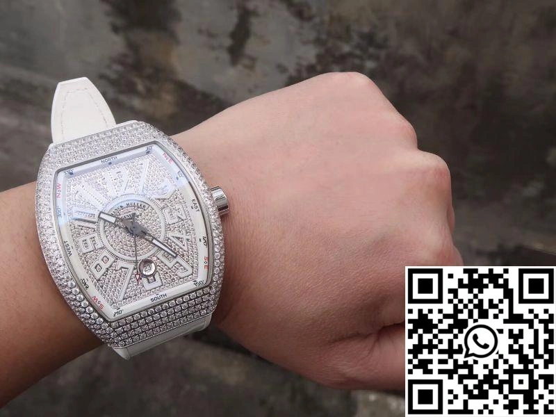 Franck Muller Vanguard V45.SC.DT.D.NBR.CD.5N.NR Diamond Dial Casual 1728