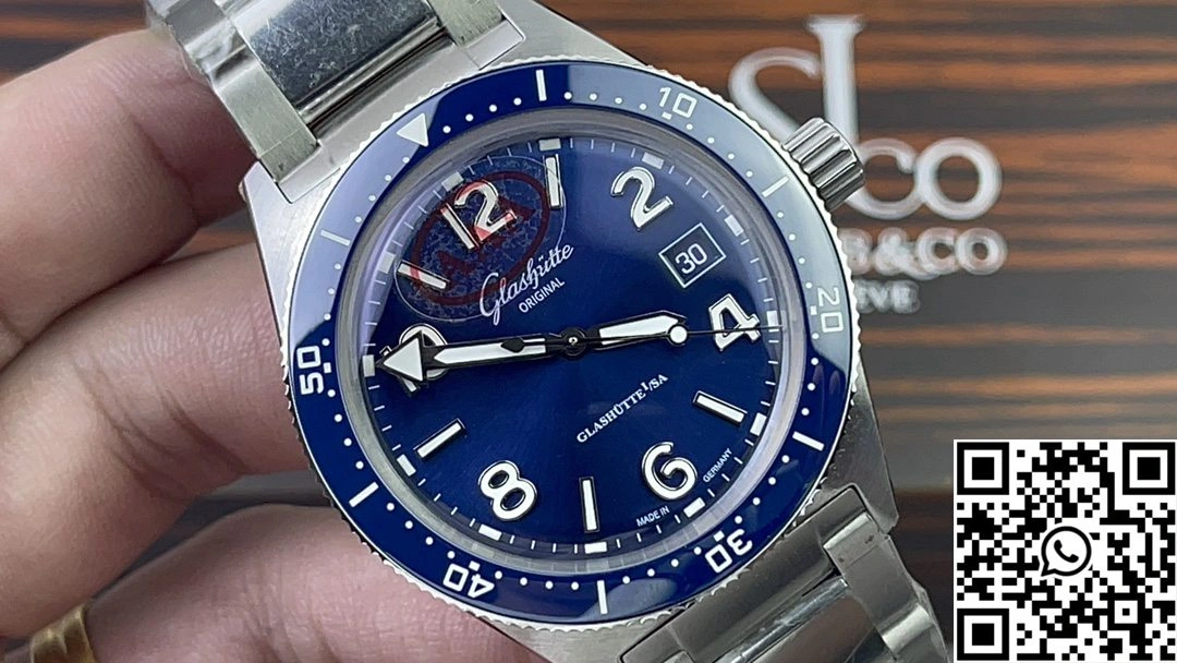 UrbanStyle Glashutte  SeaQ RXW Factory SW200 Blue Dial 1740