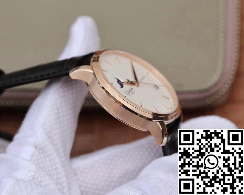 SportInspired Glashutte  Senator 1-36-04-04-02-01 Moonphase 18K Rose Gold White Dial 1743