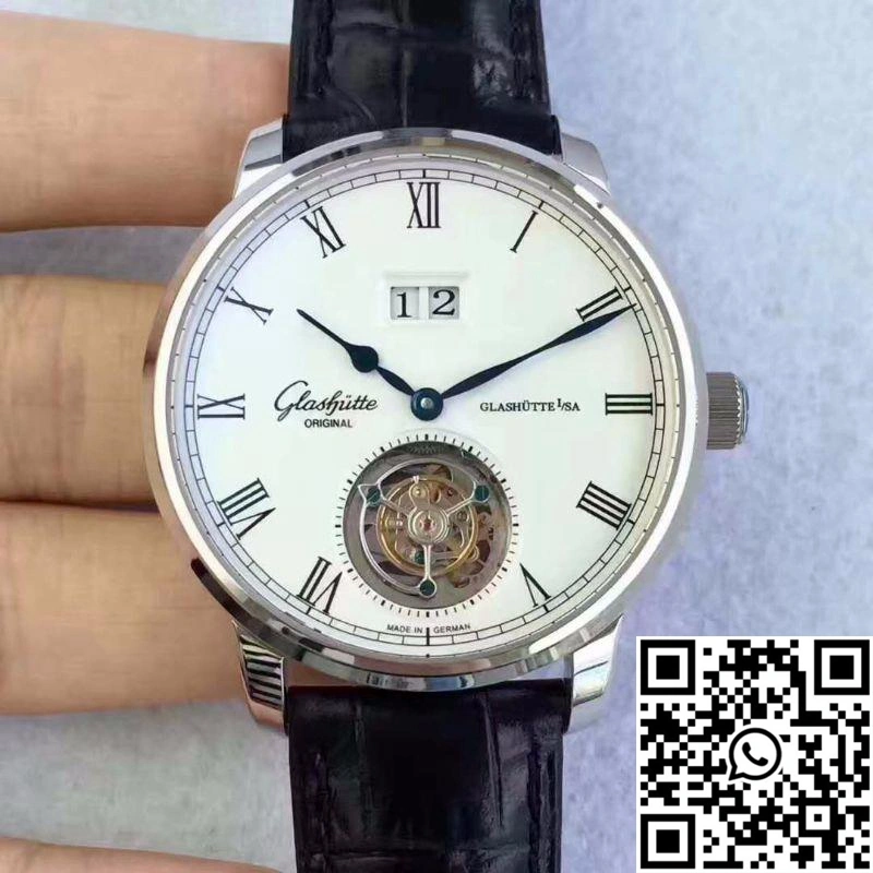 Classic Glashutte  Senator Excellence Tourbillon 1-94-03-04-04-04 White Dial 1739