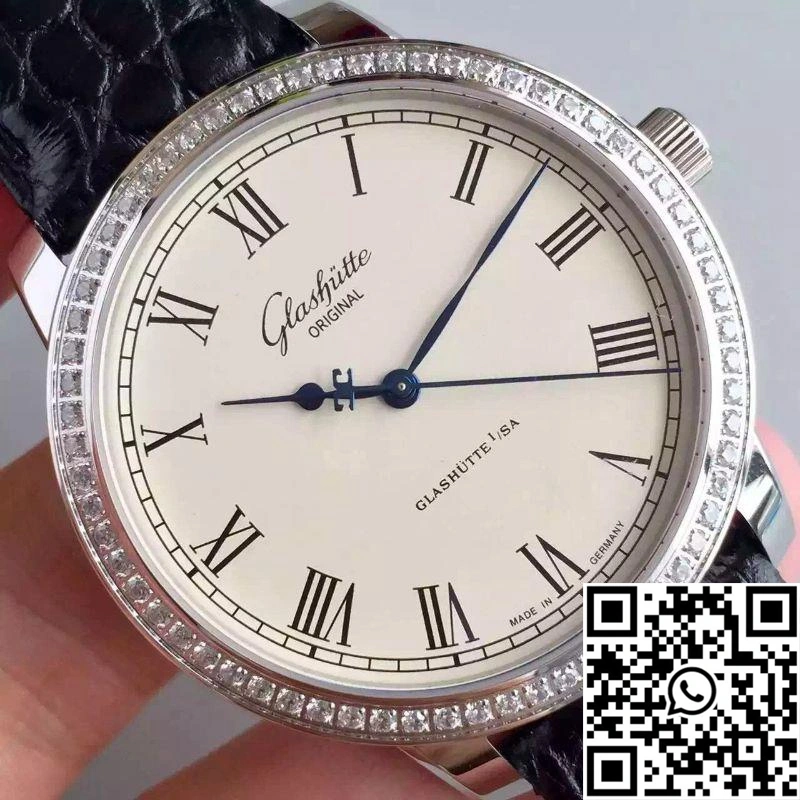 Glashutte  Senator Excellence V4 1-39-52-01-02-04 FK Factory Diamond Bezel White Dial Youthful 1747