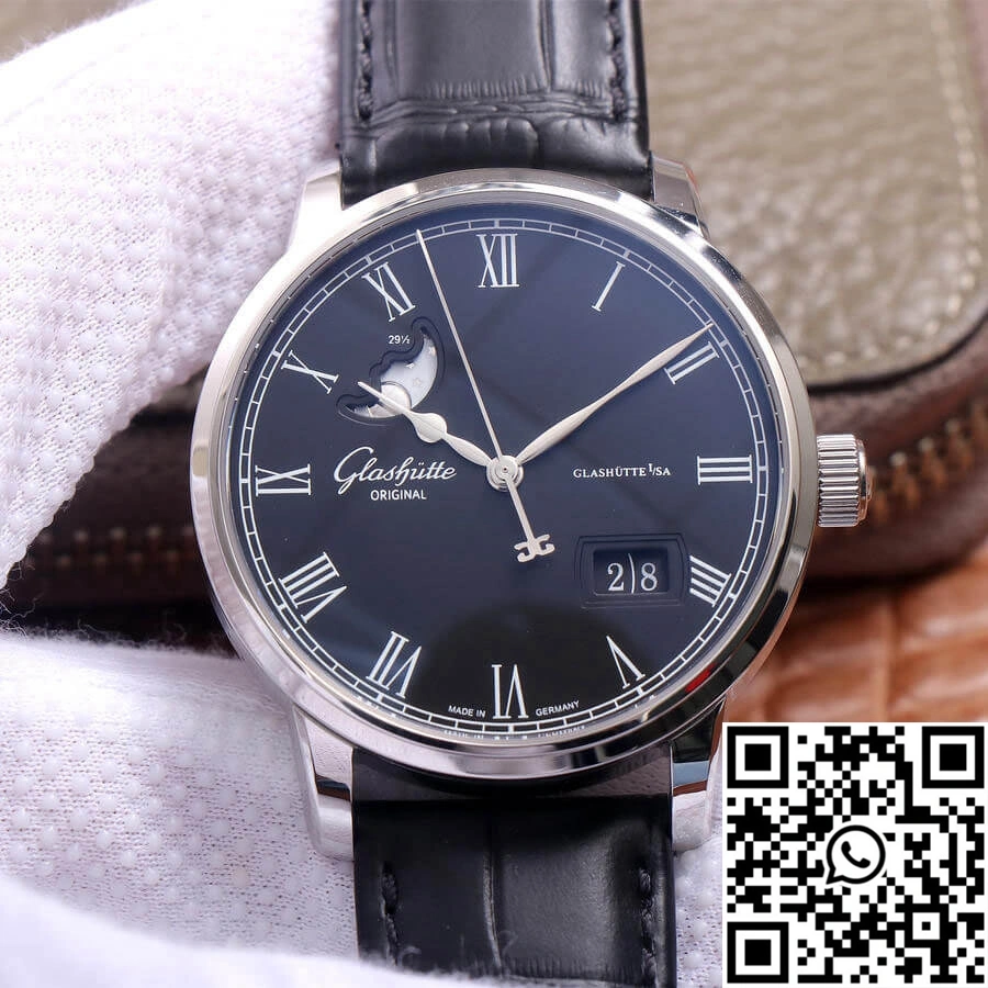 Glashutte Senator Excellence Large Calendar Moon Phase 1-36-04 V9 Factory Blue Dial QuickDry 1746