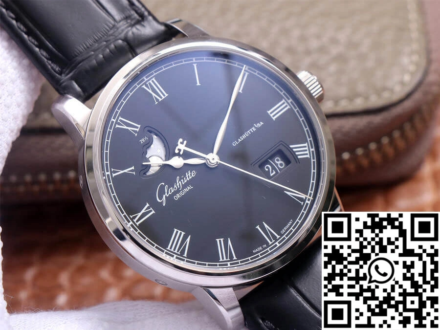Glashutte Senator Excellence Large Calendar Moon Phase 1-36-04 V9 Factory Blue Dial QuickDry 1746