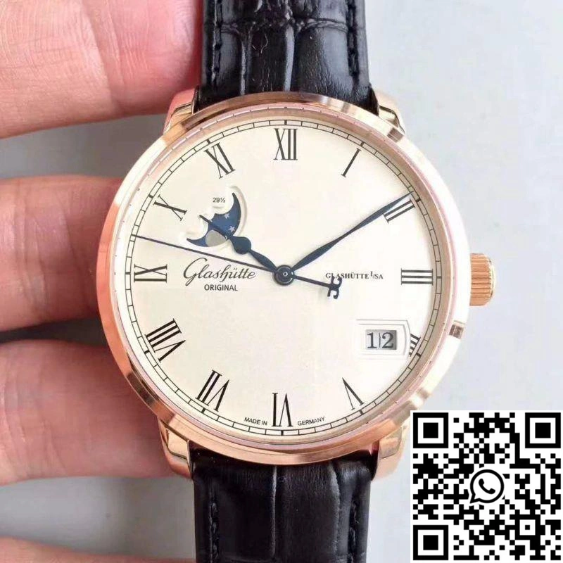 Glashutte Senator Panorama Date Moon Phase 100-04-32-15-04 GF Factory White Dial Premium 1738