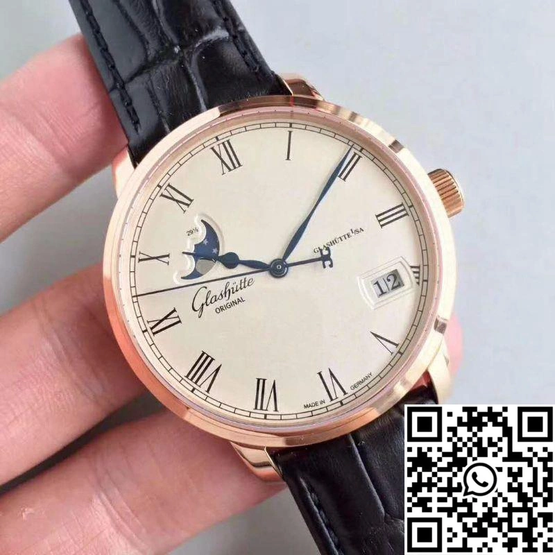 Glashutte Senator Panorama Date Moon Phase 100-04-32-15-04 GF Factory White Dial Premium 1738