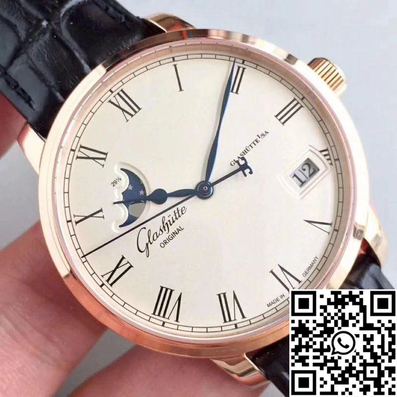 Glashutte Senator Panorama Date Moon Phase 100-04-32-15-04 GF Factory White Dial Premium 1738