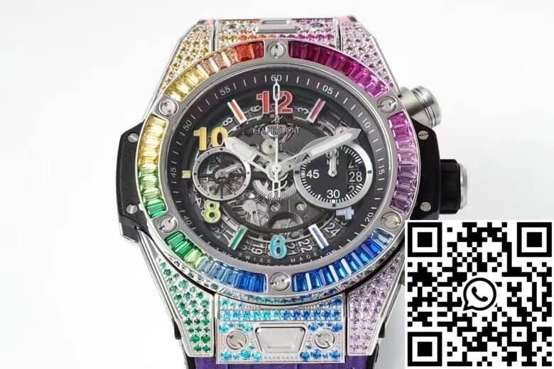 Premium Hublot BIG BANG Unico 411.NX.1117.LR.0999 ZF Factory Coloured Gemstone Dial 1805