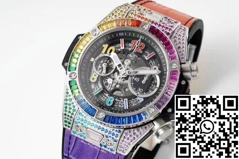 Premium Hublot BIG BANG Unico 411.NX.1117.LR.0999 ZF Factory Coloured Gemstone Dial 1805
