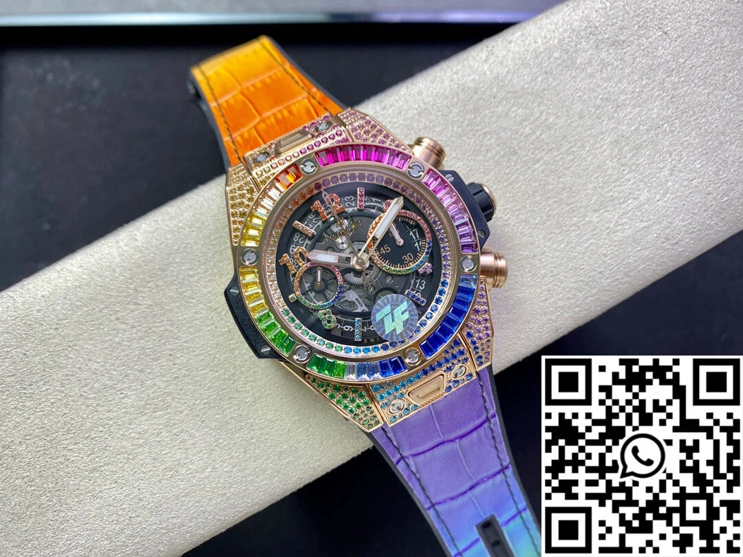 SmoothTexture Hublot BIG BANG Unico 411.OX.9910.LR.0999 ZF Factory Rose Gold Skeleton Dial 1755