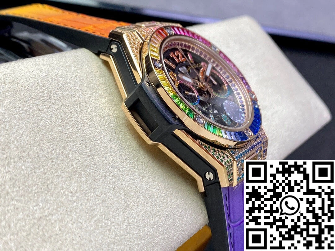 SmoothTexture Hublot BIG BANG Unico 411.OX.9910.LR.0999 ZF Factory Rose Gold Skeleton Dial 1755